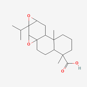 5,9-dimethyl-14-propan-2-yl-13,16-dioxapentacyclo[8.6.0.01,15.04,9.012,14]hexadecane-5-carboxylic acid