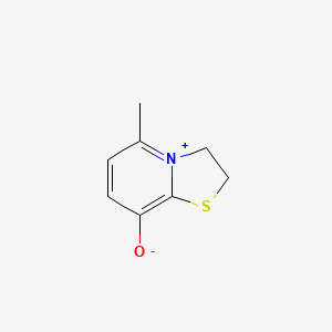 molecular formula C8H9NOS B14700321 Thiazolo(3,2-a)pyridinium, 2,3-dihydro-8-hydroxy-5-methyl-, hydroxide, inner salt CAS No. 23003-43-2