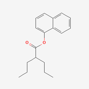 molecular formula C18H22O2 B14700326 naphthalen-1-yl 2-propylpentanoate CAS No. 22632-66-2