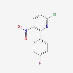 B1470035 6-Chloro-2-(4-fluorophenyl)-3-nitropyridine CAS No. 1521169-86-7
