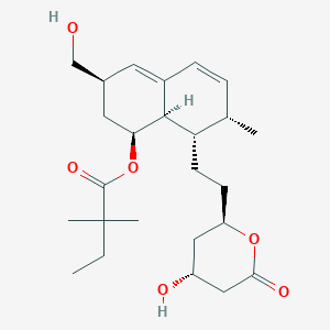 molecular formula C25H38O6 B147004 6'-羟甲基辛伐他汀 CAS No. 128241-03-2