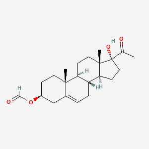 molecular formula C22H32O4 B14700401 3beta,17-Dihydroxypregn-5-en-20-one 3-formate CAS No. 20867-15-6