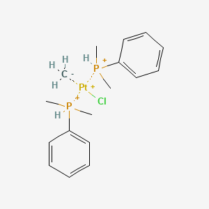 molecular formula C17H27ClP2Pt+2 B14700435 Platinum, chlorobis(dimethylphenylphosphine)methyl- CAS No. 24833-58-7