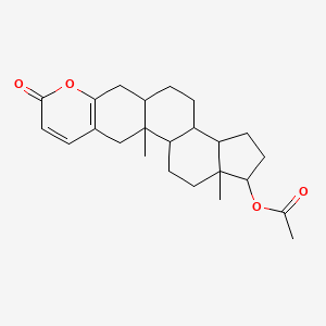 11a,13a-Dimethyl-8-oxo-1,2,3,3a,3b,4,5,5a,6,8,11,11a,11b,12,13,13a-hexadecahydrocyclopenta[5,6]naphtho[1,2-g]chromen-1-yl acetate