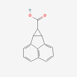 molecular formula C14H10O2 B14700443 7,7a-Dihydro-6bh-cyclopropa[a]acenaphthylene-7-carboxylic acid CAS No. 14973-11-6