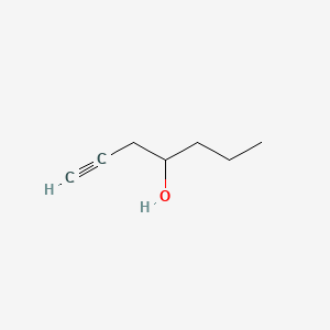 molecular formula C7H12O B14700450 1-Heptyn-4-ol CAS No. 22127-83-9