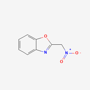 molecular formula C8H6N2O3 B14700452 Benzoxazole, 2-(nitromethyl)- CAS No. 24998-80-9