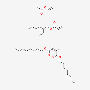 molecular formula C35H62O8 B14700502 dioctyl (Z)-but-2-enedioate;ethenyl acetate;2-ethylhexyl prop-2-enoate CAS No. 25280-35-7