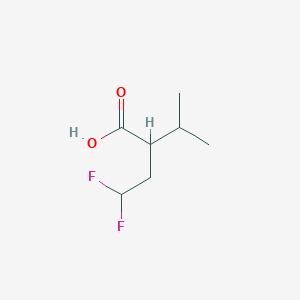 2-(2,2-Difluoroethyl)-3-methylbutanoic acid