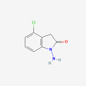 molecular formula C8H7ClN2O B14700532 1-amino-4-chloro-3H-indol-2-one CAS No. 23063-05-0