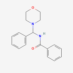 molecular formula C18H20N2O2 B14700584 N-(Morpholin-4-YL-phenyl-methyl)benzamide CAS No. 22027-65-2