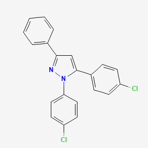 1,5-Bis(4-chlorophenyl)-3-phenyl-1h-pyrazole