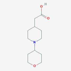 2-[1-(Oxan-4-yl)piperidin-4-yl]acetic acid