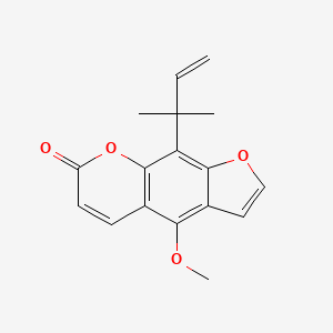 molecular formula C17H16O4 B14700605 Furopinnarin CAS No. 23531-95-5