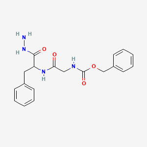 benzyl N-[2-[(1-hydrazinyl-1-oxo-3-phenylpropan-2-yl)amino]-2-oxoethyl]carbamate