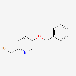 molecular formula C13H12BrNO B1470062 5-(Benzyloxy)-2-(bromomethyl)pyridine CAS No. 1204424-83-8