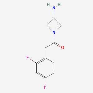 1-(3-Aminoazetidin-1-yl)-2-(2,4-difluorophenyl)ethan-1-one