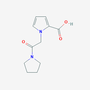 1-[2-oxo-2-(pyrrolidin-1-yl)ethyl]-1H-pyrrole-2-carboxylic acid