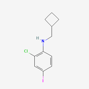 2-chloro-N-(cyclobutylmethyl)-4-iodoaniline
