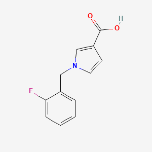 1-[(2-fluorophenyl)methyl]-1H-pyrrole-3-carboxylic acid