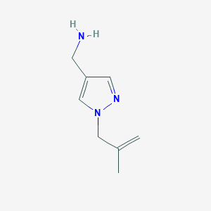 [1-(2-methylprop-2-en-1-yl)-1H-pyrazol-4-yl]methanamine