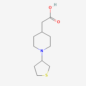 2-(1-(Tetrahydrothiophen-3-yl)piperidin-4-yl)acetic acid