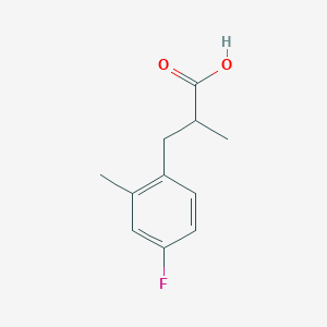 3-(4-Fluoro-2-methylphenyl)-2-methylpropionic acid