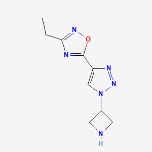 5-(1-(azetidin-3-yl)-1H-1,2,3-triazol-4-yl)-3-ethyl-1,2,4-oxadiazole