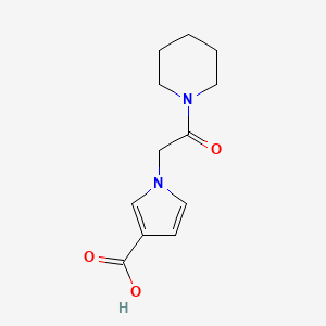 B1470095 1-(2-oxo-2-(piperidin-1-yl)ethyl)-1H-pyrrole-3-carboxylic acid CAS No. 1507855-04-0