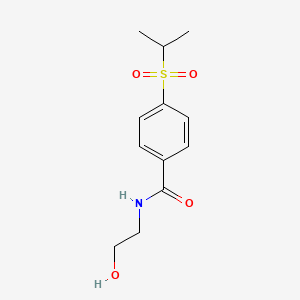 Benzamide, N-(2-hydroxyethyl)-p-(isopropylsulfonyl)-