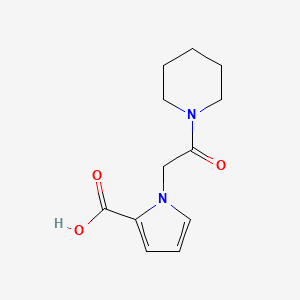 B1470110 1-[2-oxo-2-(piperidin-1-yl)ethyl]-1H-pyrrole-2-carboxylic acid CAS No. 1523334-92-0