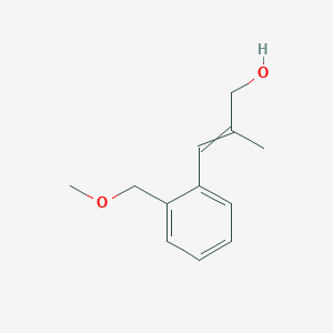 molecular formula C12H16O2 B1470112 3-[2-(Methoxymethyl)phenyl]-2-methylprop-2-en-1-ol CAS No. 1563503-72-9