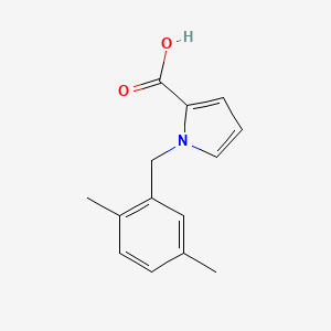 1-[(2,5-dimethylphenyl)methyl]-1H-pyrrole-2-carboxylic acid