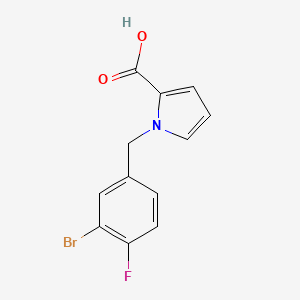 1-(3-bromo-4-fluorobenzyl)-1H-pyrrole-2-carboxylic acid
