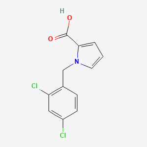 molecular formula C12H9Cl2NO2 B1470121 1-[(2,4-dichlorophenyl)methyl]-1H-pyrrole-2-carboxylic acid CAS No. 1535411-06-3