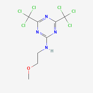 N-(2-methoxyethyl)-4,6-bis(trichloromethyl)-1,3,5-triazin-2-amine