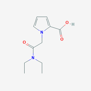 1-[(diethylcarbamoyl)methyl]-1H-pyrrole-2-carboxylic acid