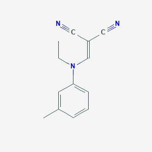 {[Ethyl(3-methylphenyl)amino]methylidene}propanedinitrile