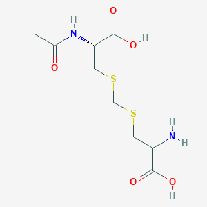 3-[[(2R)-2-acetamido-2-carboxyethyl]sulfanylmethylsulfanyl]-2-aminopropanoic acid