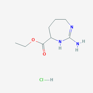 (-)-2-Imino-4-ethyloxycarbonyl-1,3-diazacycloheptane hydrochloride