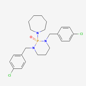 1-[1,3-Bis(4-chlorobenzyl)-2-oxido-1,3,2-diazaphosphinan-2-yl]azepane