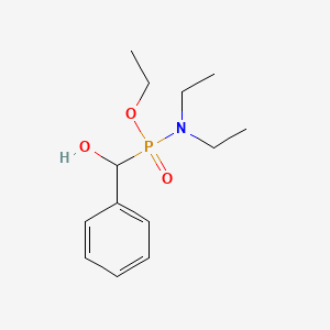 Ethyl N,N-diethyl-P-[hydroxy(phenyl)methyl]phosphonamidate