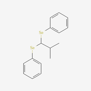 Benzene, 1,1'-[(2-methylpropylidene)bis(seleno)]bis-