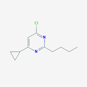 molecular formula C11H15ClN2 B1470134 2-Butyl-4-chloro-6-cyclopropylpyrimidine CAS No. 1528234-02-7