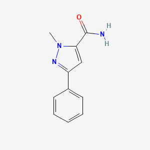 molecular formula C11H11N3O B1470140 1-methyl-3-phenyl-1H-pyrazole-5-carboxamide CAS No. 1420903-96-3