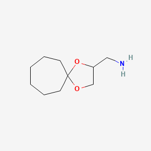molecular formula C10H19NO2 B1470147 1,4-Dioxaspiro[4.6]undecan-2-ylmethanamine CAS No. 46145-57-7