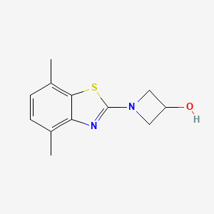 molecular formula C12H14N2OS B1470149 1-(4,7-Dimethylbenzo[d]thiazol-2-yl)azetidin-3-ol CAS No. 1421509-45-6