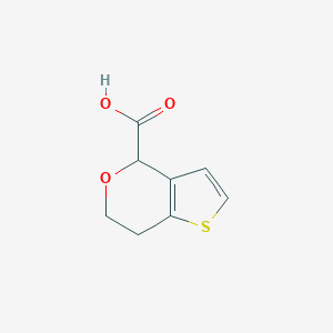 molecular formula C8H8O3S B1470165 6,7-dihydro-4H-thieno[3,2-c]pyran-4-carboxylic acid CAS No. 1428233-08-2