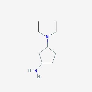 molecular formula C9H20N2 B1470183 N1,N1-Diethyl-1,3-cyclopentanediamine CAS No. 1497095-46-1