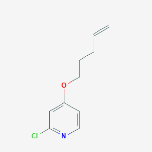 molecular formula C10H12ClNO B1470190 2-Chloro-4-(pent-4-en-1-yloxy)pyridine CAS No. 1500970-52-4